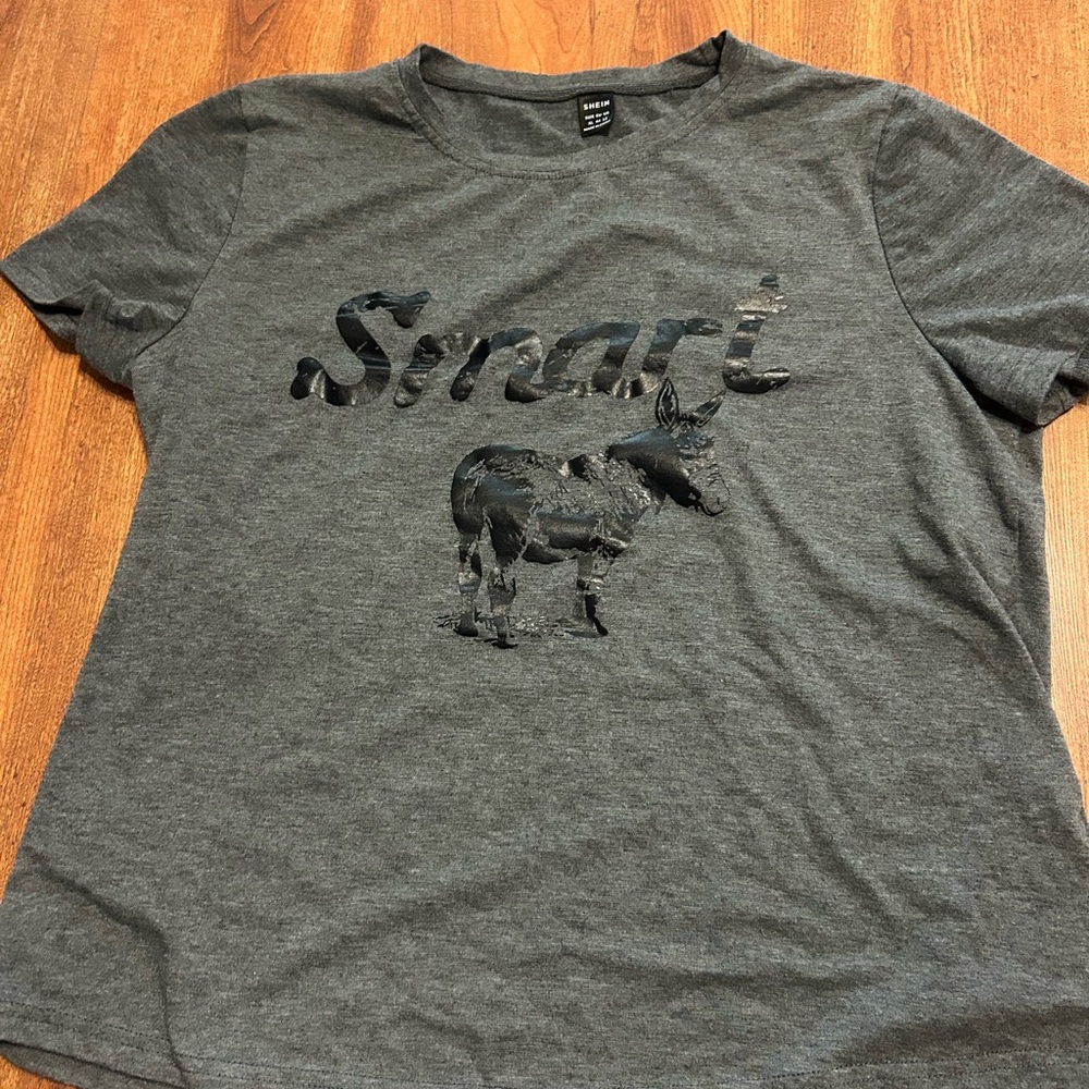 SHEIN Charcoal Tee